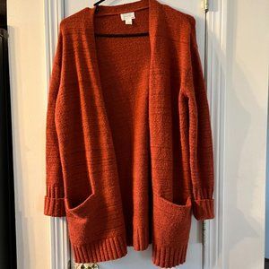 Rust Caslon Cardigan
